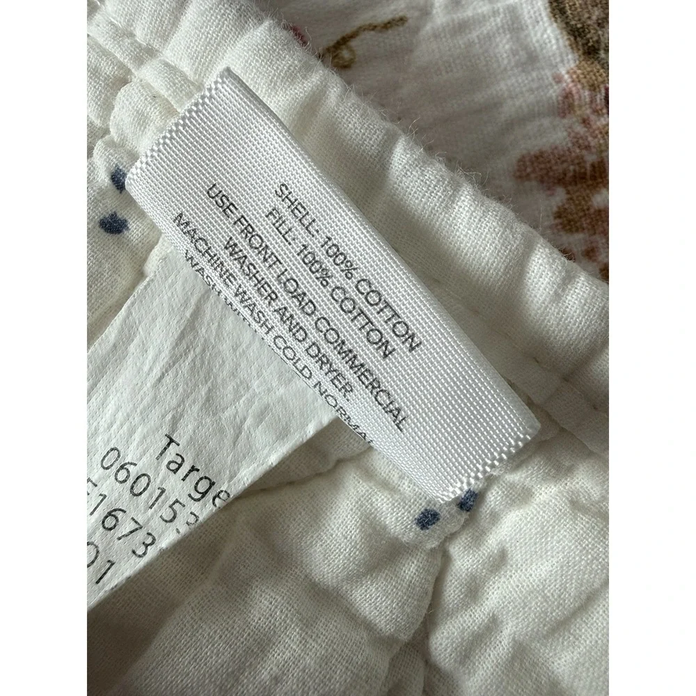 Threshold K Quilt Jacobean Floral Botanical Cotton Coverlet Target 2019 Retired